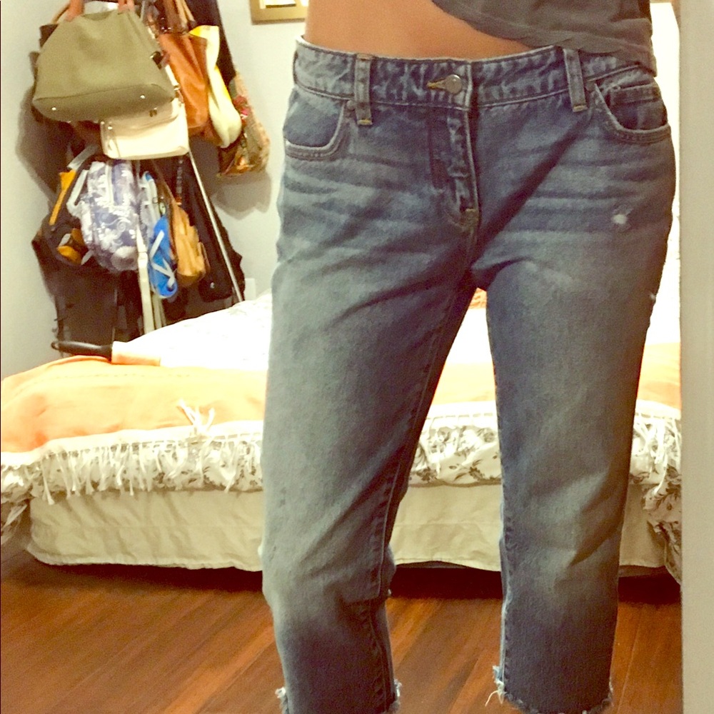 Boyfriend cut Anthropologie jeans